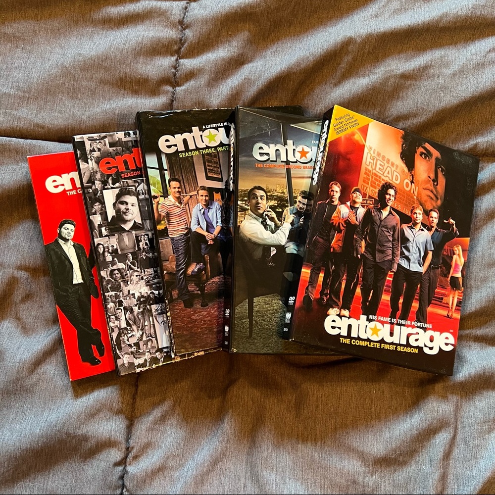 Entourage Seasons 1-4 on DVD HBO 2000s Drama LA Jeremy Piven Adrian Grenier